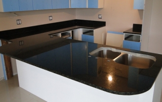 black granite kitchen countertops
